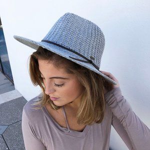 NWT Light Gray Knit Fedora Hat- CC Beanie